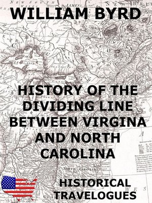 cover image of History of the Dividing Line Between Virginia and North Carolina